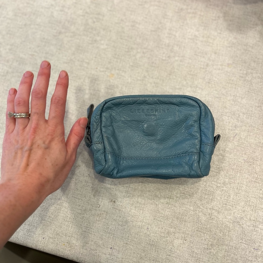 Liebeskind Teal Leather Pouch - Picture 2 of 5